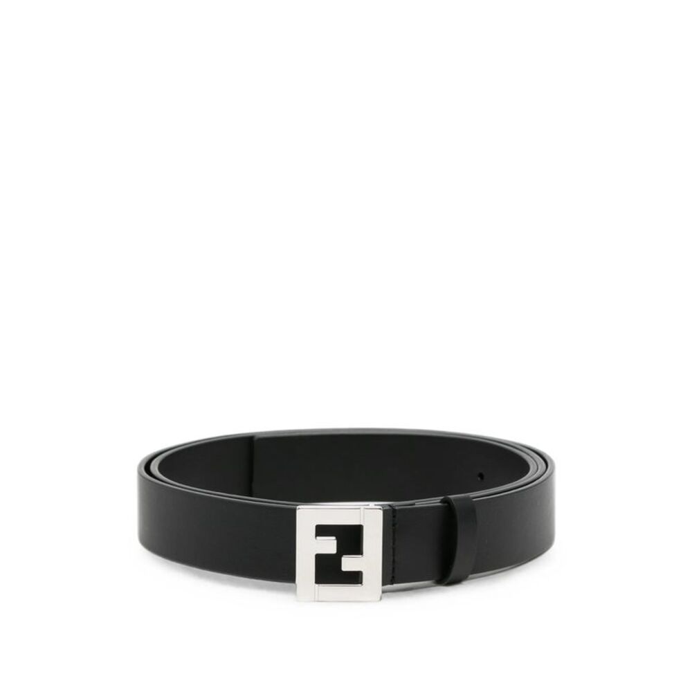 Fendi Black Belts Men